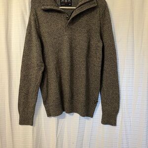 American Eagle Outfitters Charcoal Zip-Up Sweater